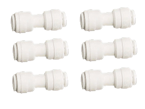 FPK, 6 pcs Fitting Pack Union Connector 1/4\" quarter inch